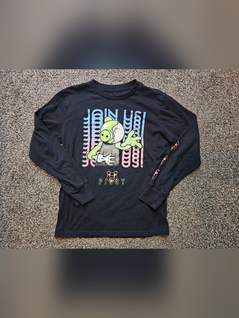 Boys Piggy Long Sleeve Top sz Medium